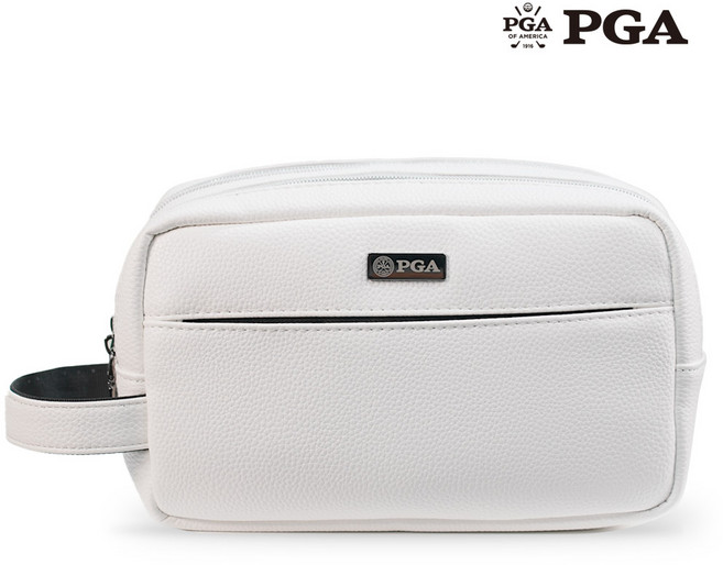 PGA 프리미엄 데일리 골프 파우치백 PGABG19, 1개, 화이트