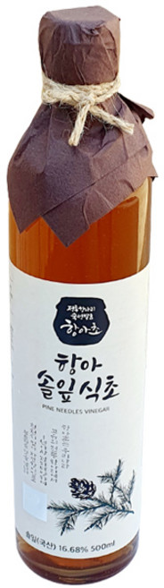 (천연발효식초) 항아 자연발효 수제 솔잎식초, 100%솔잎식초, 1개, 500ml