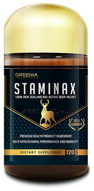 그리니아 스타미낙스 녹용 디어벨벳 캡슐 GREENIA DEER VELVET, 1개, 120정