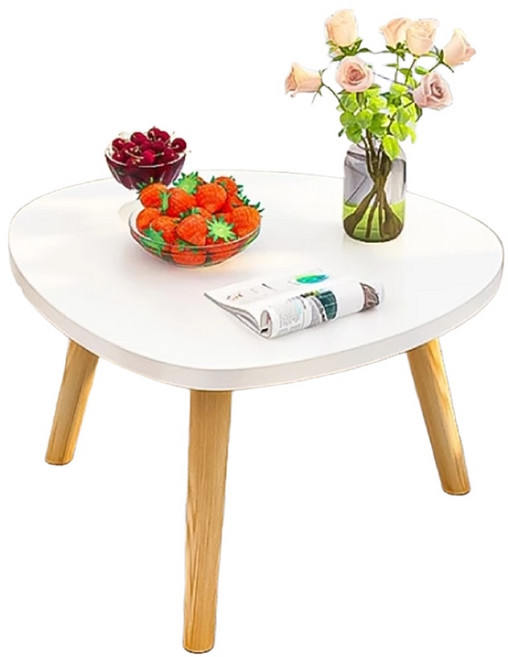 簡約歐風茶几桌 40cm, 象牙白, 1個