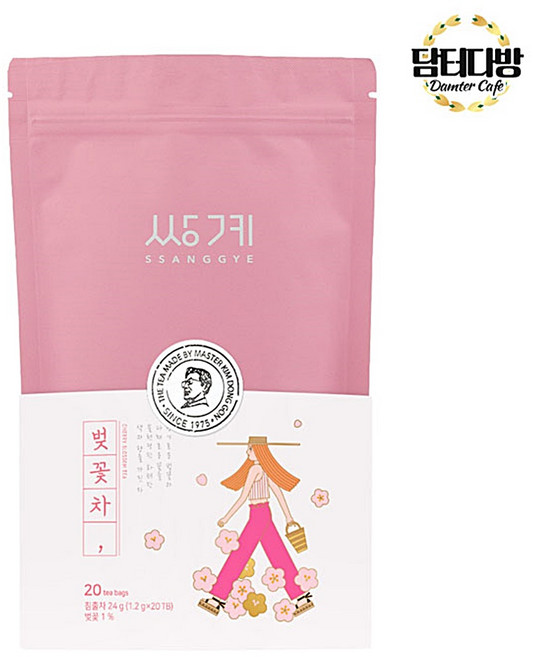 쌍계명차 삼각티백 신파우치 벚꽃차 20티백, 24g, 20개입, 1개