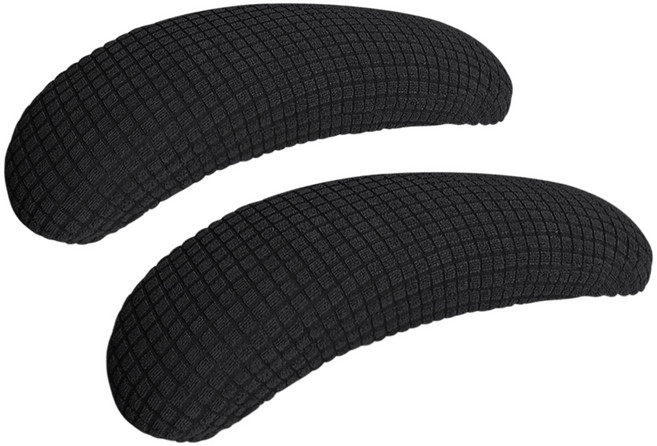 FORCHEER 자카드 사무용 의자 팔걸이 커버 2개, Black