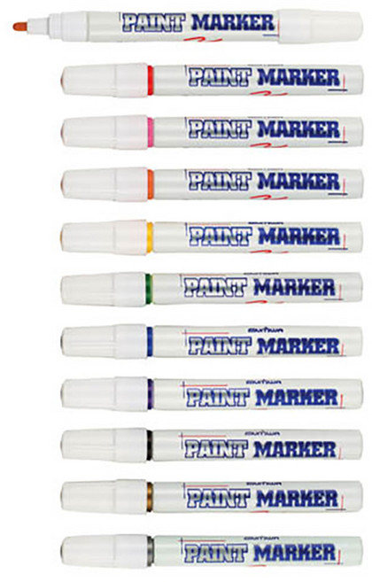 [파이브온] 문화 페인트마카 단색 1타, 12개, 1색, 빨강