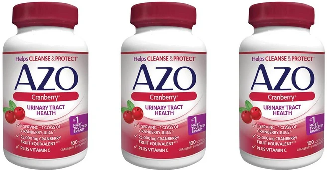 AZO 아조 크랜베리 추출물 무설탕 100정 3팩 - 쿠팡