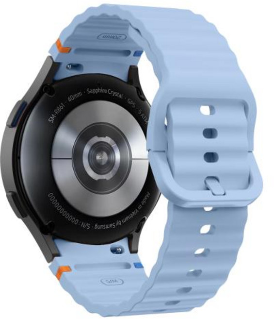 삼성 갤럭시 시계 7 FE 6 4 클래식 5 프로 44mm 40mm 43mm 47mm 45mm 팔찌 갤럭시 워치6 7 스트랩에 대한, 105)light blue, 1개