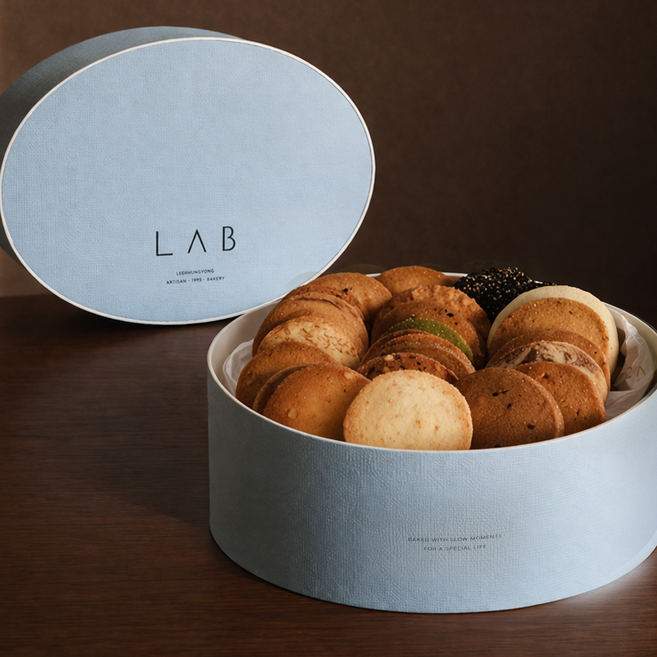 이흥용과자점 우리밀 쿠키 25입세트 개별포장 회사간식 답례품 디저트