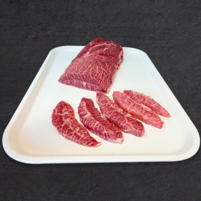 부채살 한우 1++ 9등급 거세, 1개, 1kg