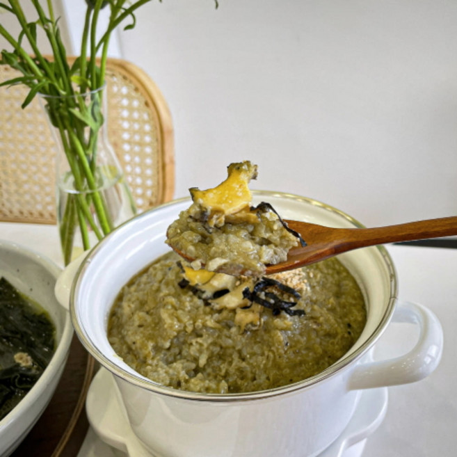 [ 미친미역 ] 전복내장 죽 400g (2인분) 반조리 밀키트 죽 간편식, 1개