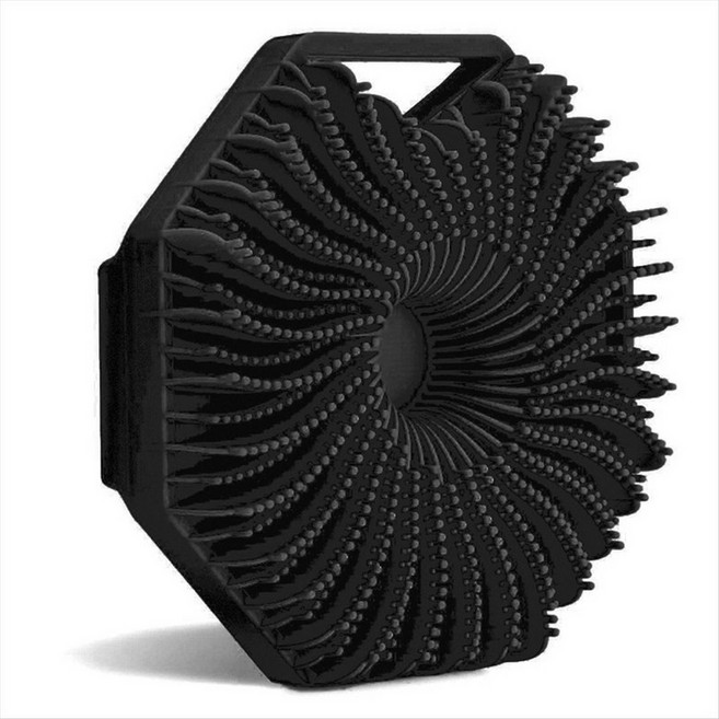 부드러운 실리콘 각질 제거 브러시 클렌저 매뉴얼 바디 클렌징 세정기 샤워 부드러운 마사지 목욕 브러시 블랙, 검은색