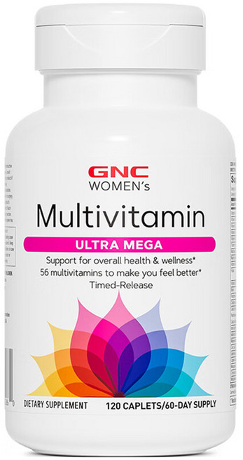 GNC 우먼스 멀티비타민 울트라 메가 캐플릿, 1개, 120정