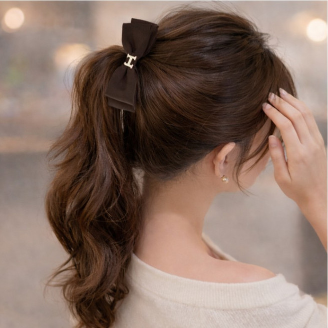 SODAM 홍바나나핀 바나나집게핀 올림머리집게핀