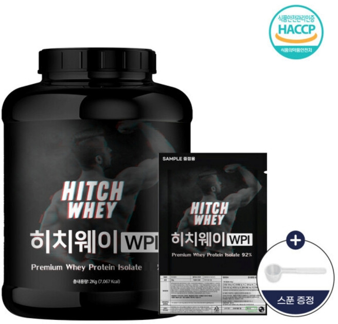 히치웨이 WPI 프로틴 헬스 단백질보충제 분리유청단백질 헬시오 2kg, 1개, 1. 히치웨이(2kg) 초코맛 1통