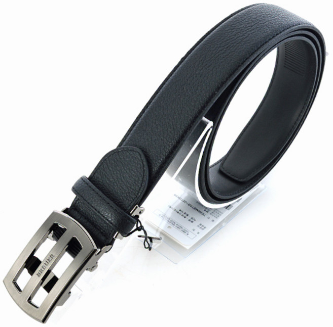 듀퐁셔츠 브로이어 블루 자동 벨트 블랙(TE5FMBTAB102TBK)