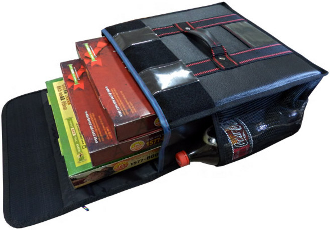 대성 피자배달가방 3판용 국산 고급원단 검정 배달통, 검정색