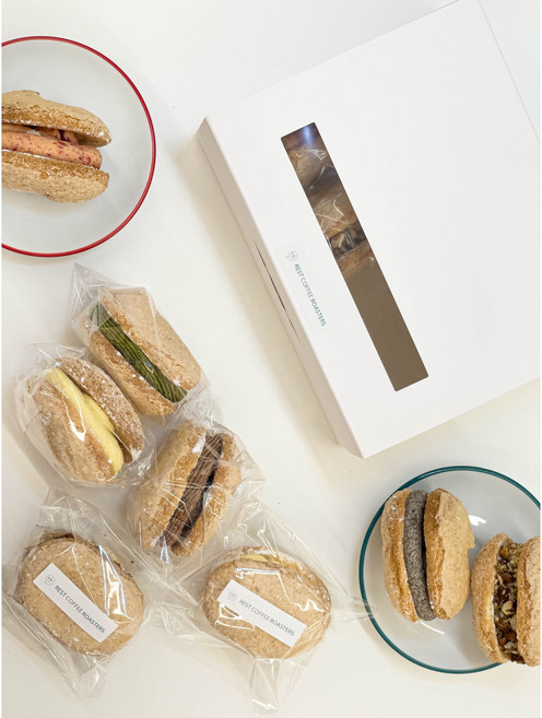 프리미엄 수제 다쿠아즈 (4구/5구/8구/10구포장)[레스트커피]NO밀가루&100%아몬드가루, 1개, 1g, 카라멜피칸