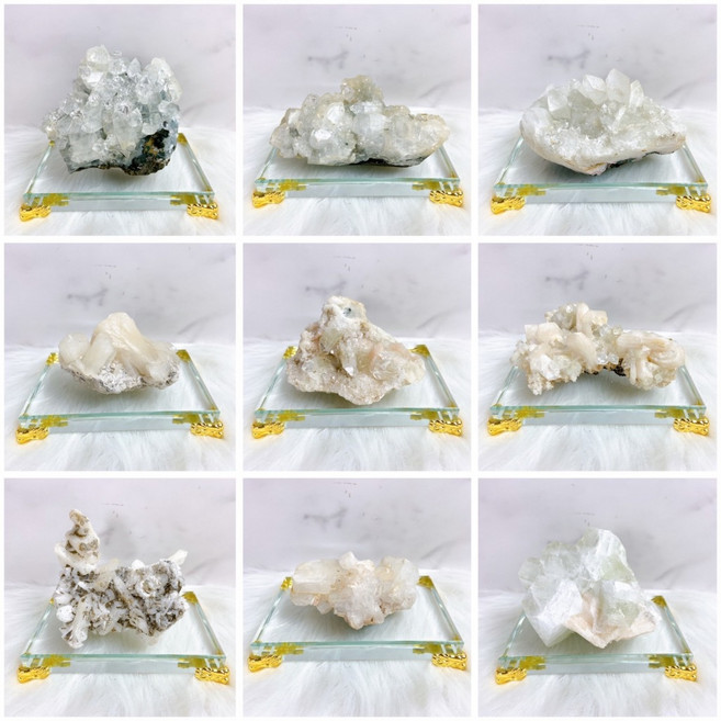 印度沸石礦物晶簇 多種共生礦石 隨機款式出貨, 印度沸石礦物(照片參考隨機出貨不挑款)