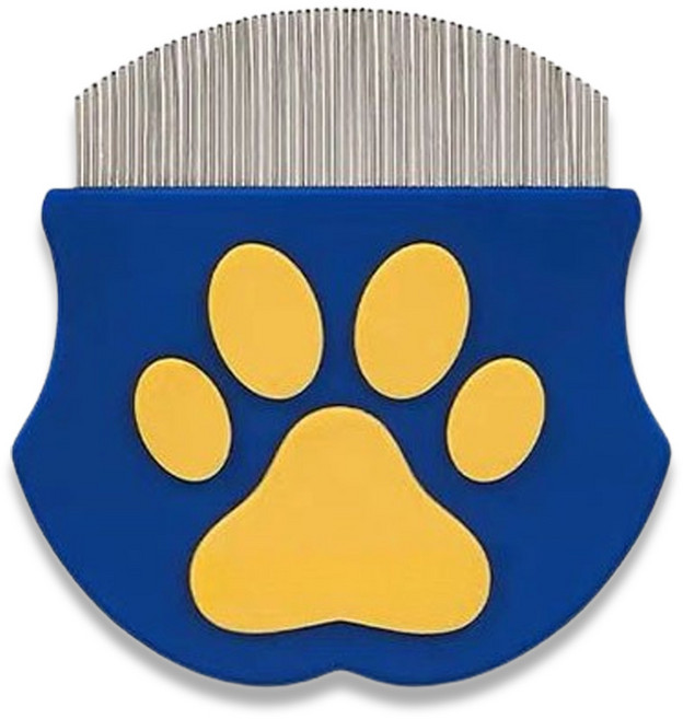 오로이 강아지 라운드 눈꼽빗 블루, 1개