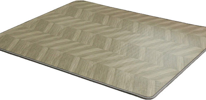 (특대형)한일의료기 다크그레이 우드 온돌마루 거실용 전기장판 전기매트, 특대형 183*270