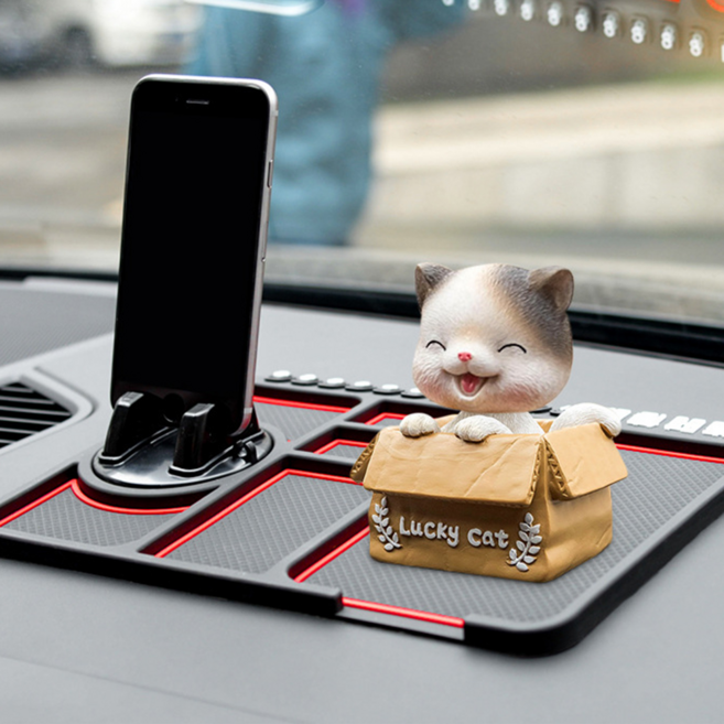 아우토마켓 미끄럼방지 핸드폰거치 차량용논슬립패드, 블랙, 1개