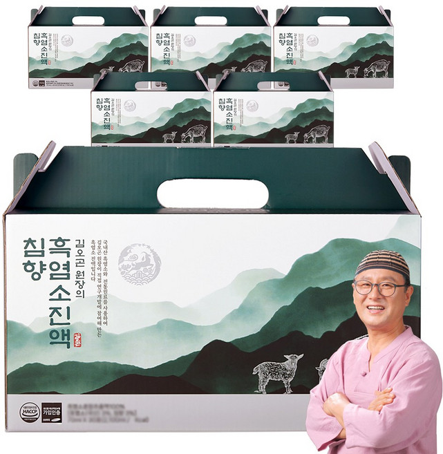 김오곤 원장의 흑염소진액 침향 30P, 6박스, 2.1L