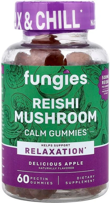 Fungies 영지버섯 함유 구미젤리 맛있는 사과 펙틴 구미젤리 60개 FUG-79454, Fungies, 영지버섯 함유 구미젤리, 맛있는 사과,, 1 - 쿠팡