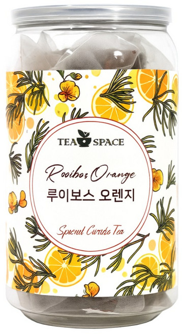 [티스페이스] 프리미엄 루이보스 오렌지 15티백, 1개, 15g, 15개입