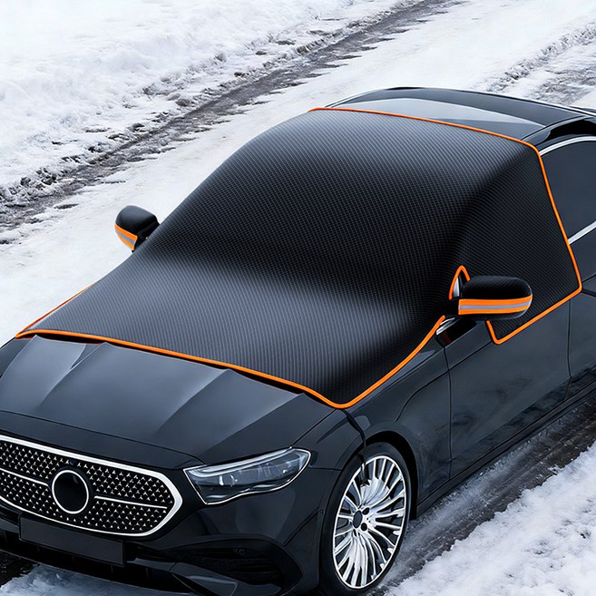 방수 옥스포드 차량덮개 3창 덮개 연중무휴 24시간 보호 사계절 공통 겨울철 눈 방지 서리 방지 눈 방지 여름철 자외선 차단제 차량 햇빛가리개 앞유리, 1개