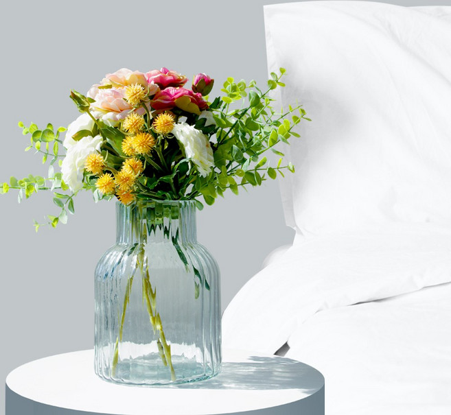 크리스탈 유리 화병 인테리어 수경재배 오브제 스트라이프 꽃병 도매 캐서린, 캐서린 화병