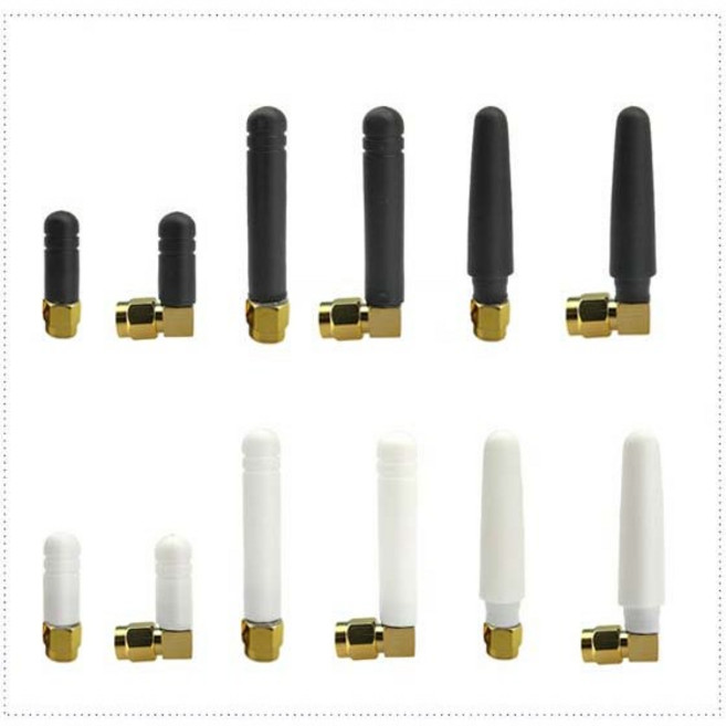 Wifi PC 안테나 3dbi RP SMA 골드, 1. 직각형, 2. 블랙, 1. 27mm, 1개