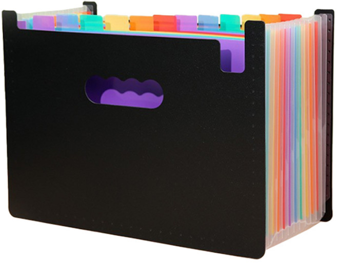 주닉스 아코디언 파일함 서류철 24포켓 서류정리함 파일 홀더