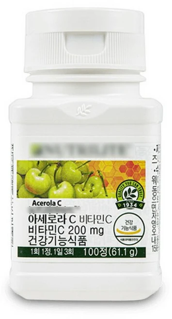암웨이-아세로라C 항산화영양제 비타민, 100정, 1개 - 쿠팡