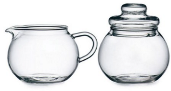 보르미올리 티타임 밀크 & 슈가 용기 세트 밀크 용기 (350ml) 슈가 용기 (350ml), CLEAR (투명), 15세트