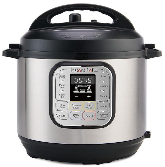 Instant Pot Duo 7-in-1 전기 압력솥 슬로 쿠커 밥솥 찜기 프라이팬 요거트 메이커 보온기 살균기 2.8L3쿼트 스테인리스 스틸/블랙 102230