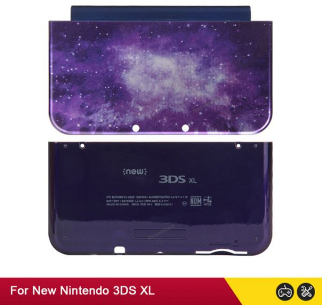 한정판 A & E 페이스플레이트 상단 및 하단 플라스틱 전면 후면 커버 케이스 신형 3DS XL/LL 콘솔 하우징, 1개