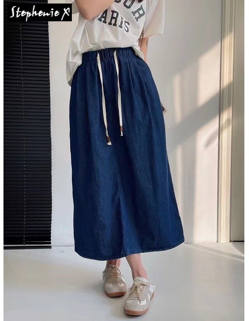 牛仔長裙