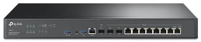 [TP-Link] ER8411 | 기업용 유선 10G VPN 라우터 최대 10개의 WAN 포트 높은 네트워크 용량 SPI 방화벽 Omada SDN 지원 부하 분산 낙뢰 방지 제
