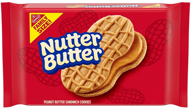 나비스코 너터버터 피넛 버터 샌드위치 쿠키 패밀리 사이즈, 453g, 1개
