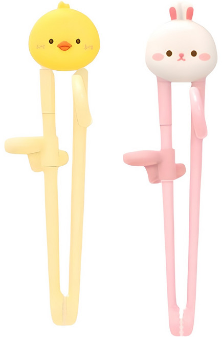 에디슨 프렌즈 아이 맞춤 젓가락 2종 세트 오른손용, 더기 + 래니, 1세트