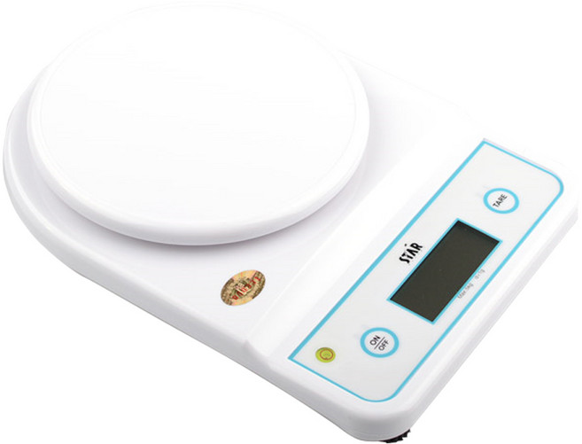 STAR 스타 전자저울 5kg (1g) 주방저울 계량 베이킹 카페, 1개