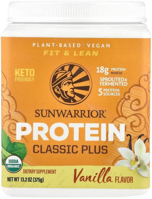썬워리어 프로틴 클래식 플러스 식물 기반 375g(13.2oz), 1개, 375g - 쿠팡