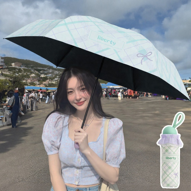 디망 발레리나리본 3단 초경량 우양산