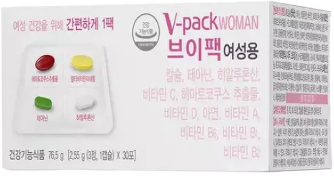 안국약품 브이팩 VPACK 여성용 30포X1박스 (월분), 1박스