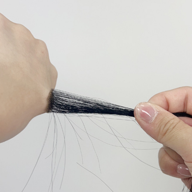 한올한올 헤어라인 커버 애교머리 붙이는 부분 가발 100%인모, 1.5cm, 1개