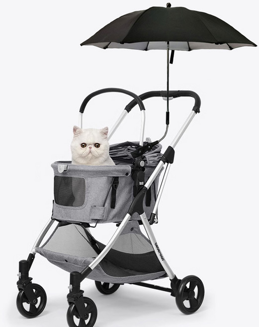 집게형 강아지 애견 유모차 양산 햇빛가리개 우산, 핑크, 1개