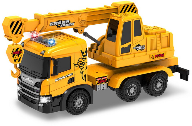 스카니아 크레인 중장비 트럭 장난감 대형, 1개