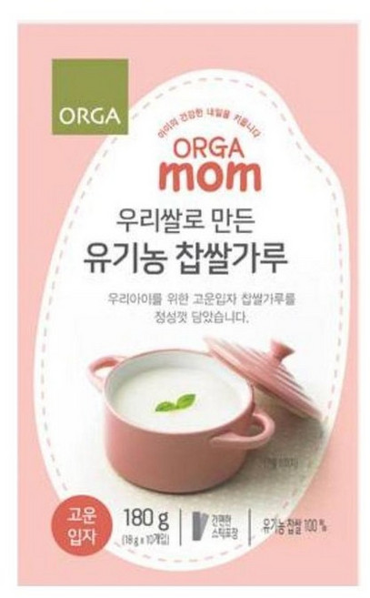 올가홀푸드 우리쌀로 만든 유기농 찹쌀가루 고운입자, 180g, 1개