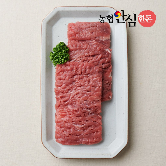 국내산 한돈 냉장 안심 500g 장조림용 돈까스용 탕수육용 다짐육 돼지고기, 1개