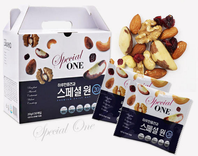 홈인푸드 스페셜원 하루견과 선물세트 30봉, 20g, 30개