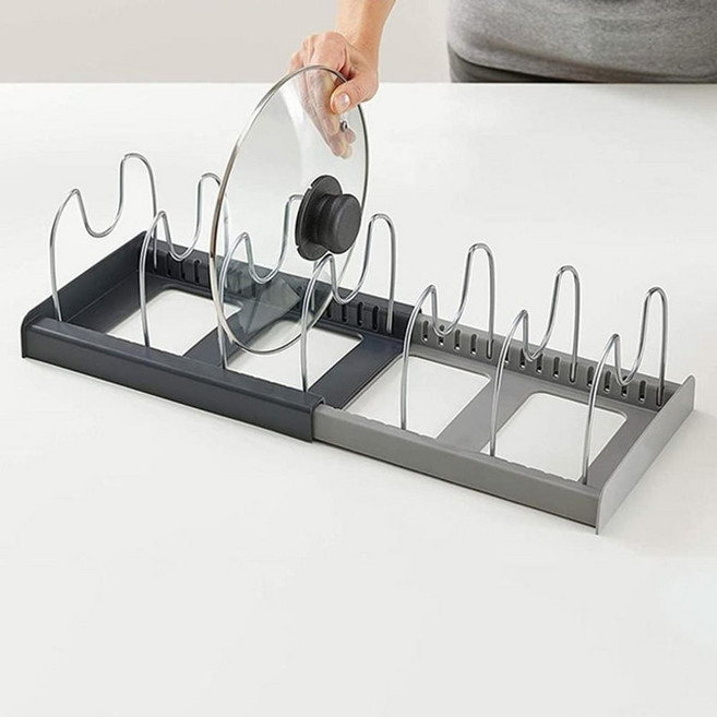 후라이팬 정리대 냄비 거치대 주방정리 조절가능 확장형_JNJ216 imj+0493Fm