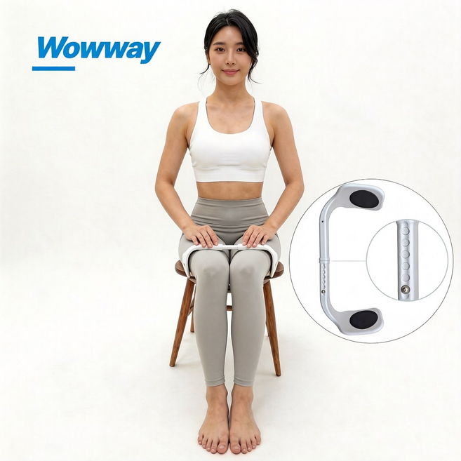 Wowway 다리꼬기 방지 다리 교정 밴드 6단계 조절 바른 자세교정기, 1개